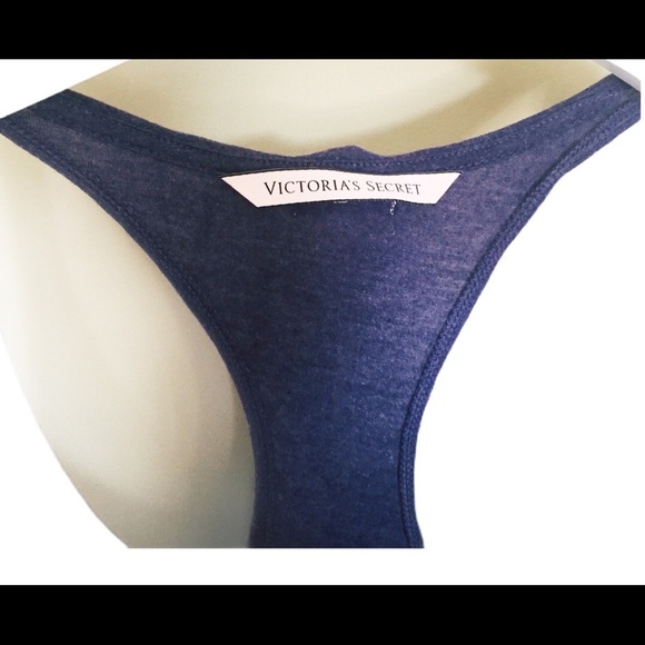 VICTORIAS SECRET Tank/Top With Racerback Detail Purple Size Small - Picture 4 of 8